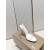 Christian Louboutin White Patent Leather 100mm Stiletto Heel Slingback Sandals