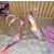 Christian Louboutin Dusty Purple Satin Checkered Crystal‑Embellished 100mm Stiletto Heel Ankle‑Strap Pumps
