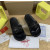 Christian Louboutin Black Suede Silver‑Rhinestone Graffiti Logo Slide Sandals