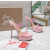 Christian Louboutin Pink Patent 150mm Clear‑Strap Heel Platform Mules