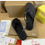 Christian Louboutin Black Embossed‑Logo Studded Flip‑Flop Sandals