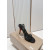 Christian Louboutin Black Patent Leather 100mm Stiletto Heel Slingback Sandals