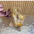 Christian Louboutin Gold Metallic 150mm Platform Ankle‑Strap High‑Heel Sandals