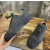 Christian Louboutin Dark Grey Suede Black‑Spiked Low‑Top Men’s Sneakers