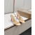 Christian Louboutin Nude Patent Leather 100mm Stiletto Heel Slingback Sandals
