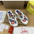 Christian Louboutin White Multi‑Color Graphic Print Studded Flip‑Flop Sandals
