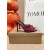 Christian Louboutin Burgundy Mesh Crystal‑Embellished 100mm Peep‑Toe Stiletto Heel Mules