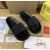 Christian Louboutin Black Metal‑Spiked Flat Slide Sandals