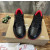Christian Louboutin Black‑Red Spiked Platform Low‑Top Sneakers