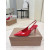 Christian Louboutin Red Patent Leather 85mm Pointed‑Toe Slingback Stiletto Heel Pumps