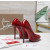 Christian Louboutin Lady Z 120 Red Patent Peep‑Toe Platform Stiletto Heel Pumps