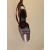 Christian Louboutin Bronze Satin Tie‑Ankle Ballet Flat Sandals