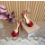 Christian Louboutin Red Patent 150mm Platform Ankle‑Strap Heel Sandals