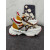 Christian Louboutin Multicolor Bubble‑Sole Lace‑Up Chunky Sneakers Red Lining