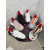 Christian Louboutin Pink‑Beige Spiked‑Sole Lace‑Up Chunky Sneakers Red Lining