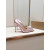 Christian Louboutin Metallic Pink 100mm Stiletto Heel Pointed‑Toe Pumps