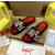 Christian Louboutin Black Colorful Graffiti‑Print Spiked Slide Sandals