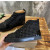 Christian Louboutin Black Glitter Spike‑Embellished High‑Top Sneakers