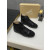 Christian Louboutin Black Strass Rhinestone High‑Top Sneakers
