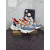 Christian Louboutin Multicolor Bubble‑Sole Chunky Lace‑Up Sneakers Red Lining
