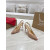 Christian Louboutin Nude Patent 100mm Heel Slingback Pointed‑Toe Pumps