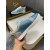 Christian Louboutin Blue‑Silver Crystal Patchwork Lace‑Up Casual Sneakers