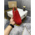 Christian Louboutin Red Suede All‑Over Spiked Slip‑On Loafers