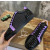 Christian Louboutin Black Glitter Holographic Purple‑Accent Black‑Spiked Low‑Top Sneakers
