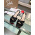 Christian Louboutin Black Crystal Crisscross Mule Slide Sandal 100mm heel