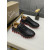Christian Louboutin Black Leather Red Zigzag Sole Low‑Top Sneakers