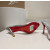 Christian Louboutin Silver Metallic Peep‑Toe Stiletto Heel Mules