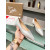 Christian Louboutin Silver Woven Metallic Pointed‑Toe Low‑Wedge Heel Flats