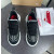 Christian Louboutin Black‑White Bubble‑Sole Lace‑Up Chunky Sneakers
