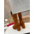 Christian Louboutin Cognac Suede Side‑Zip Block‑Heel Ankle Boots 85mm heel