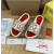 Christian Louboutin White Geometric‑Print Slide Sandals With Signature Logo