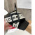 Christian Louboutin Black‑White Woven Flat Slide Sandals