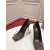 Christian Louboutin Brown Satin Bow 100mm Square Toe Stiletto Pumps