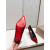 Christian Louboutin Red Patent Leather 100mm Stiletto Heel Pointed‑Toe Pumps