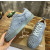 Christian Louboutin Dusty Blue Suede Spiked Low‑Top Men’s Sneakers