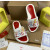 Christian Louboutin White Cartoon‑Graffiti Spiked Slide Sandals Red Footbed