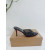 Christian Louboutin Black Mesh Crystal 85mm Pointed‑Toe Mule Heels
