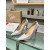 Christian Louboutin Silver Textured Leather Pointed‑Toe 120mm High Heel Pumps