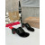 Christian Louboutin Black Croc‑embossed Leather 55mm Block Heel Mule Sandal