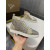 Christian Louboutin Gold Glitter Blue Crystal‑Embellished High‑Top Sneakers