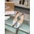 Christian Louboutin Silver Grid Textured Half‑d'Orsay Pointed‑Toe 100mm heel Pumps