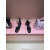 Christian Louboutin Black Satin Tie‑Ankle Ballet Flat Sandals