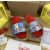 Christian Louboutin Holographic Strap Red Footbed Slide Sandals