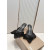 Christian Louboutin Black Satin Bow 55mm Pointed‑Toe Mule Heels