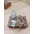 Christian Louboutin Silver Laminated Leather 85mm Stiletto Heel Ankle‑Strap Sandals