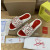 Christian Louboutin White Geometric‑Print Slide Sandals With Signature Logo
